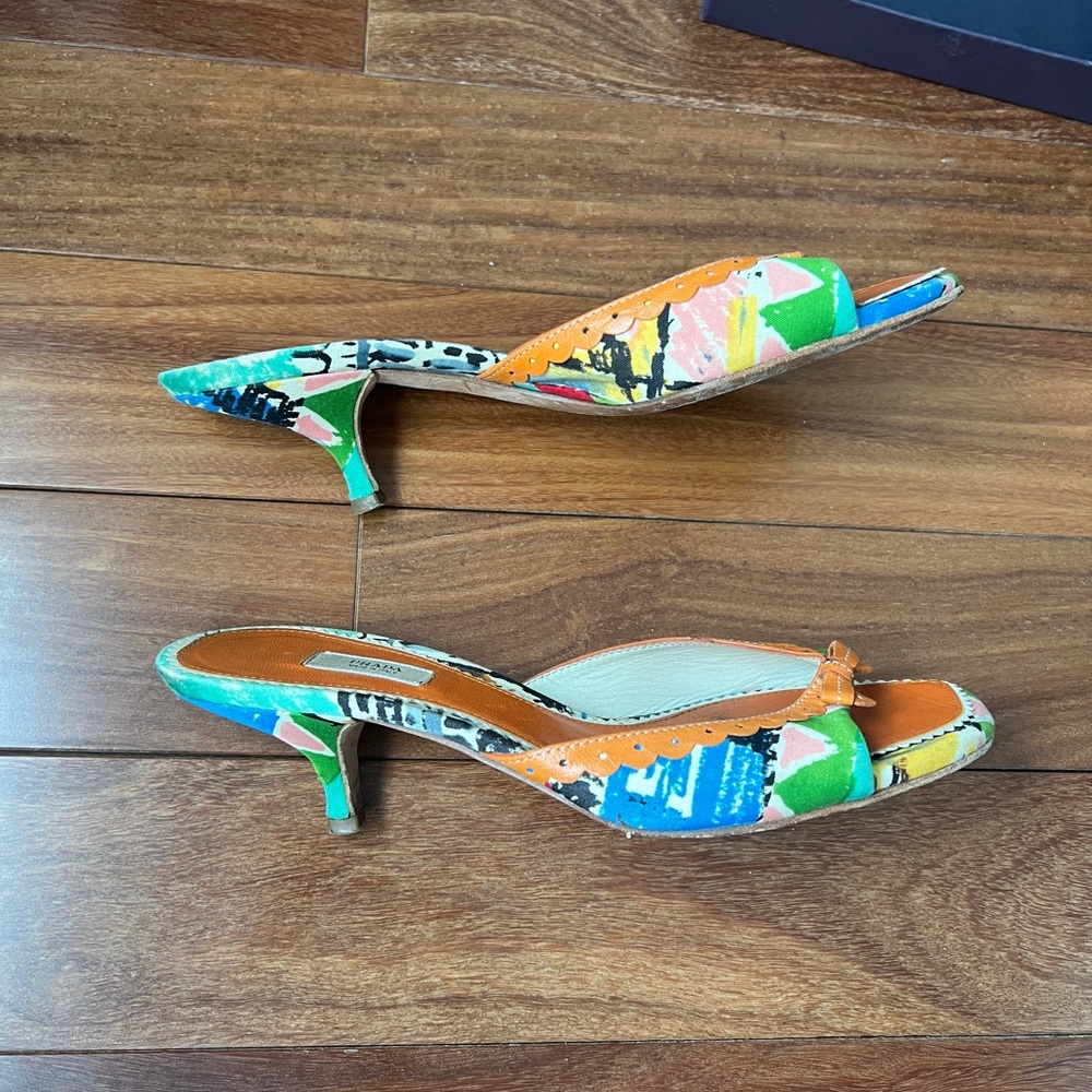 PRADA Size 7 (37) kitten heels